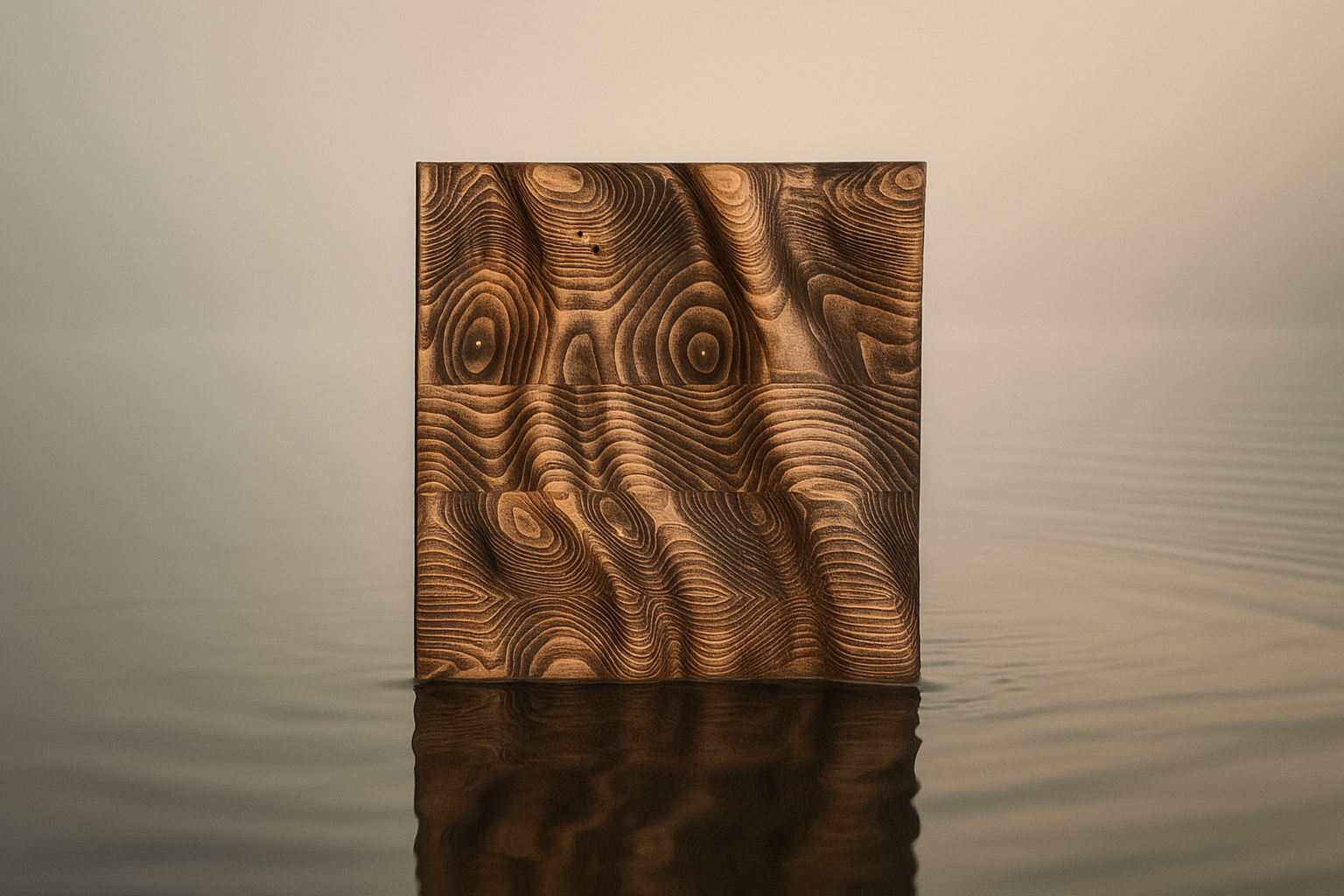 Cabeceros y murales artesanales de madera decoracion boho-chic - mediterraneo-Nature_Mohana-Nogal_Kawah-ambient
