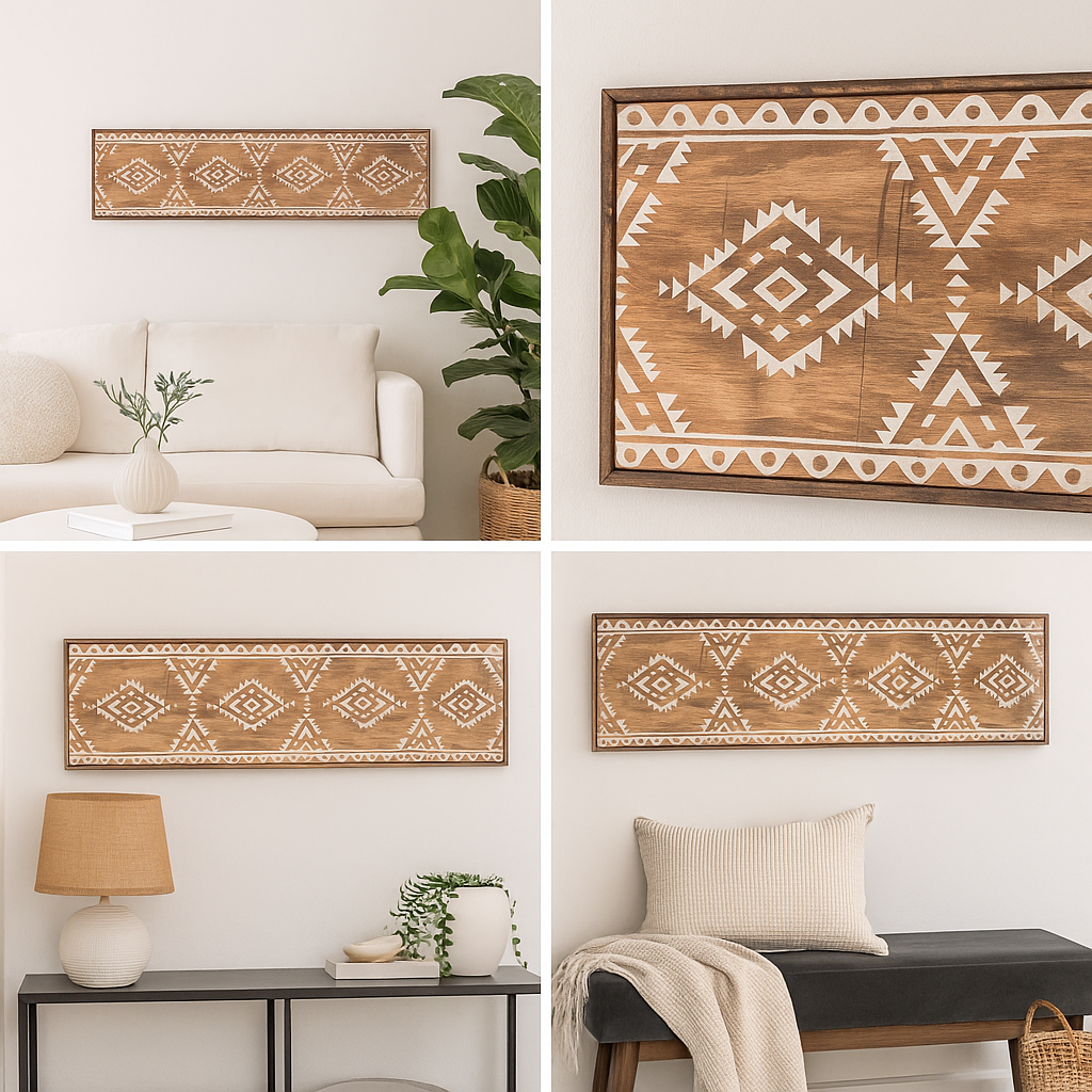 Mural Etnic decoración Boho Chic Inda - -Instalado-Kawah